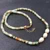 Choker Natural Stone Bead Chain Handmade Shell Pearl Necklace For Girls Women Jewelry