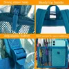 Backpack Clear Backpack Heavy Duty Transparent Bookbag See Through PVC School Bag for Women Men BlueJ230301