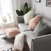 Kudde mjuk päls plysch heminredning vardagsrum sovrum soffa dekorativ kudde 45x45 cm kast