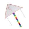 Vliegeraccessoires 4 -stijl DIY schilderen Kleurrijk Vliegende opvouwbare buitenstrand Kite Kite Kids Sport 2023