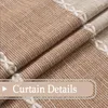 Curtain Japan Style Thick Faux Linen Window Living Room For Bedroom Modern Blackout Drapes Custom Made