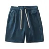 Shorts pour hommes 360G poids lourd Style américain été mode basique taille élastique cordon Simple ample décontracté demi-longueur pantalons de survêtement