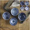 Bowls 6pcs/4pcs Chinese Style Classical Ceramic Blue And White Kitchen Rice Bowl Big Ramen Soup