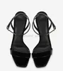 Neue Sommer Luxus Marken Lackleder Sandalen Schuhe Damen Schwarz Pop Heel Vergoldet Carbon Nude Schwarz Rot Pumps Gladiator Sandalen