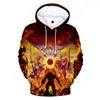 Bluzy męskie 2023 Doomsday Eternal Hoym 3d Men Boys Bluza Bluza Kobiety Pullover Hip Hop Hop z kapturem z kapturem ubranie