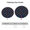 Table Cloth Waterproof Oil-Proof Dachshund Tablecloth Backed Elastic Edge Cover 45"-50" Fit Badger Sausage The Wiener Dog