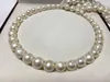 Chains Classic 12-15mm White Pearl Long Necklace For Women Natural Sea Pearls Fine Sterling Silver Party Jewelry Gifts