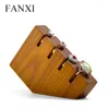 Pochettes à bijoux FANXI 2 pièces présentoir en bois massif 4 anneaux porte-bracelet support pour magasin