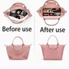 Cloth Purse Long sac champ Felt Reasonable partition, multiple storage Support Insert Handbag Liner Bag Makeup Fits Travel Portable for Organizer