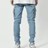 Men's Jeans SkinnyFit Stretch Jean Regular Fit Black Distressed Streetwear Men Spring and Autumn 230301