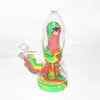 Occhio Narghilè Tubo in silicone Bong ad acqua con banger al quarzo spesso 4 mm Per fumare FDA Silicon Dab Rigs Unbreakable Oil Rig Bong