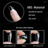 Nail Gel Long False Tips - Nails Full Cover 500PCS Forme Ovale Avec Étui Pour DIY Art 10 Tailles (Clair)