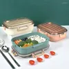 Dijkartikelen Sets Creatieve grote capaciteit Plastic verzegelde lunchbox Student Bento Fashion Healthy