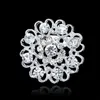 Quality Crystal Flowers Love brooches pins diamond brooch Boutonniere Stick Corsage wedding fashion jewelry