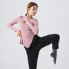 Camicie attive Top da palestra Donna a maniche lunghe Abbigliamento da allenamento irregolare Nero Forma popolare classica Ginnastica latina moderna Danza moderna