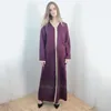 Etniska kläder wepbel muslim abaya klänning dubai kvinnor islamiska kaftan mode långa strass djellaba robe caftan