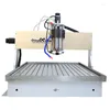 Ship CNC Router 6090 4Axis 2.2KW Metal 3D Stl Carving Woodworking Machine Mach3 USB Water Milling Engraving
