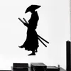 Wall Stickers Ronin East Sticker Decor Bedroom Samurai Warrior Japan Sword Knight Decal For Living Room Decoration Art 6905