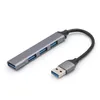 4 포트 USB 허브 3.0 익스텐더 유형 C-노트북 액세서리 용 USB 분배기 Macbook 13 Pro Air PC 용 OTG 멀티 도킹 스테이션