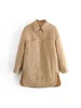 Casual vrouw los lange basic pocket shirt jassen vrouwelijke mode oversized lichte jas dames solide kleur uit het kader 230301