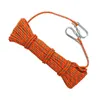 Utomhus prylar 10m 8 mm tjocklek trädklättring säkerhet Slingrappelling rep Auxiliary Cord Equipment för (orange)