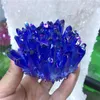 Decorative Figurines Beautiful Angel Aura Crystal Point Electroplated Natural White Quartz Cluster Mineral Healing Home Decoration