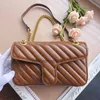 حقائب نسائية كتف دائري مصمم حقيبة يد سلسلة Luxurys Designers Ahoulder Handbags Crossbody Purses Ophidia Double g Marmont Fashion l