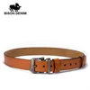 Belts BISON DENIM Brand Belt For Men Cowskin Genuine Lether Pin Buckle High Quality Male Strap Vintage Jeans N71223 Z0228