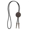 Bow Ties Bolo Tie Retro Shirt Chain Lucky Knot Collar Necklaces Long Neckties Pendant