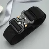 Belts 2 Pieces tactical belt quick release outdoor military belt soft real nylon sports accessories men and women black belt Z0228