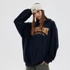 Men's Hoodies Sweatshirts European and American Hip-hop Letter Pattern Hooded Hoodie Men and Women Loose Couple's Clothing Casual and Versatile 230301