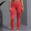 Active Pants Sexig kamouflage sömlös yogalaggings kvinnor gym push up tiger tryck fitness utomhus sport tight byxkläder