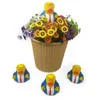 Novità Divertente PVC Trump Ducks Cartoon Bagno Galleggiante Acqua Giocattoli Donald Trump Duck Sfida Presidente MAGA Forniture per feste Regalo creativo 8,5x10x8,5 cm B1031