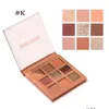 Eye Shadow Beauty Glazed Eyeshadow Palettes 9Color Version 15 Different Color Glitter Brighten Matte Shimmer Coloris Makeup Palette Dhzpc