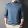 Men's T Shirts Men T-shirt Classic Mens Polo Long Sleeve Business Casual Spring Autumn Pure Color High-quality Fashion Soft Tops