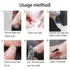 Nail Gel Long False Tips - Nails Full Cover 500PCS Oval Shaped With Case For DIY Art 10 Sizes(Clear)