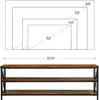 TV OFIN TEM MISO 65 -calowe konsola medialna z półkami 3Tier Storage i Xshape Steel Frame5142037