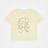 T -shirts kinderins -stijl 2023 Spring wh series zomerjongen meisje katoen ademende korte mouw geprint 230301
