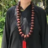 Attrezzature per il fitness all'aperto Grande collana di perline di preghiera per abbinare Shaolin Kung fu Uniform Monk Meditation Suit Tai chi Abbigliamento per arti marziali hjgbiu 230301