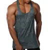 Men's Tank Tops Men's Gym Top Fashion Printing Sleeveless Muscle Bodybuilding Sport Vest Running Workout Fitness Undershirt