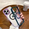 New Fashion Electroplated Transparent Phone Case For iPhone 14 Plus 13 12 11 Pro Max XS Max X XR 8 7 Shockproof Back Cover