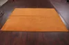 Mattor Contemporary Solid Orange Modern Gabbeh Oriental Area Rug Hand-Knacted 6x8 ft