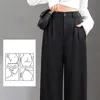 Women's Pants Capris High Waist And Wide Leg Pants Female Spring Autumn Vertical Casual Fashion Loose Straight Tube Floor Mopping Suit Trousers 230301