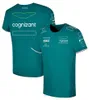 F1チーム2023ショートスリーブのTシャツスポーツラウンドネックレジャーチーム服ファンオーバーオンメンズカスタムレーシング服