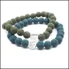 voiture dvr Charme Bracelets Arbre De Vie Bracelet Colorf Lava Guérison Nce Perles Reiki Bouddha Prière Huile Essentielle Diffuseur Bracelet Pour Femmes Hommes Dhpg9