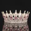 Wedding Hair Jewelry Crystal Crown Tiara Bridal Hair Accessories Crystal Round Crown Hair Jewelry For Women Queen Party Crown Tiaras Gift 230228