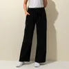 Damesbroek capri -broek vrouwen losse hoge taille katoen linnen pant solide dames zomer herfst mode casual broek joggers vrouwelijk 230301