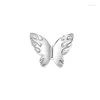 Ohrstecker mit dreidimensionalem hohlem Schmetterling, trendiger kleiner Ohrknochenclip ohne durchbohrt, süß