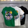 Tshirts 여름 소년 짧은 소매 티셔츠 탑 퓨어 코튼 중간 인쇄 패션 Tshirt 230301