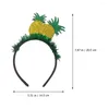 Bandane fascia capelli hawaiani ananas cerchio frutta copricapo copricapo costume da festa copricapo estivo giorno di Patrizio festival fascia per capelli per bambini